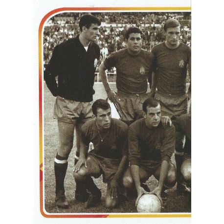 Arco iris lanzamiento manipular Cromos de Fútbol Eurocopa 1964 Alineación 1 Álbum Selección Española