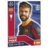 Sticker of Gerard Piqué Champions League Sticker Collection 20-21