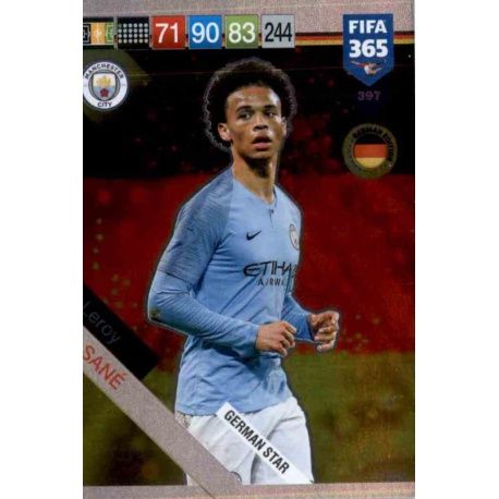 Leroy Sané German Stars 397 FIFA 365 Adrenalyn XL