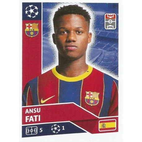 Ansu Fati Topps Champions League 2020/21 Sticker BAR15 