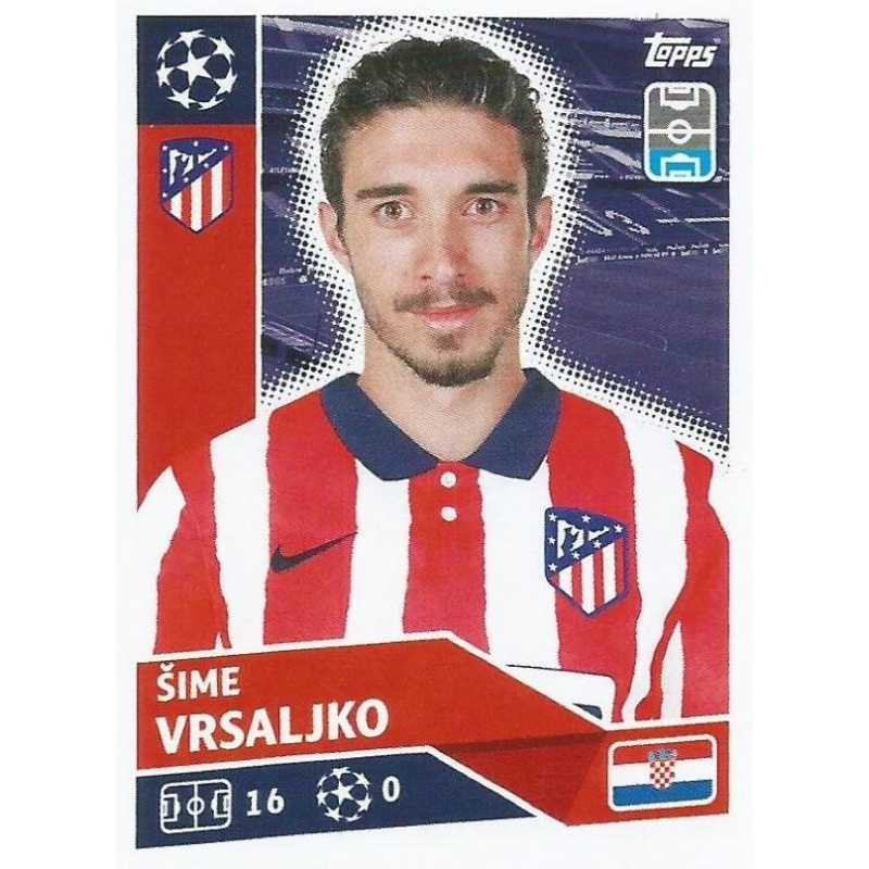 Sticker 297 Sime Vrsaljko Topps Champions League 18/19 