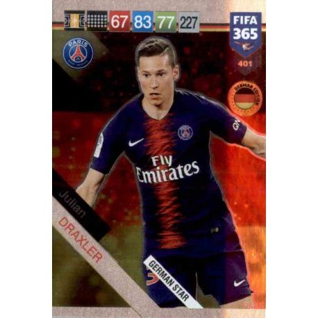 Julian Draxler German Stars 401 FIFA 365 Adrenalyn XL