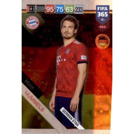 Mats Hummels German Stars 405 FIFA 365 Adrenalyn XL