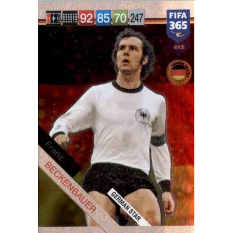 Franz Beckenbauer German Stars 413 FIFA 365 Adrenalyn XL