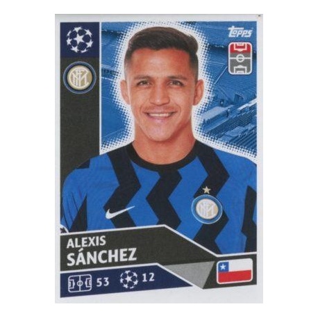 Inter Mailand Alexis Sanchez Champions League 19 20 2019 2020 Sticker 211 