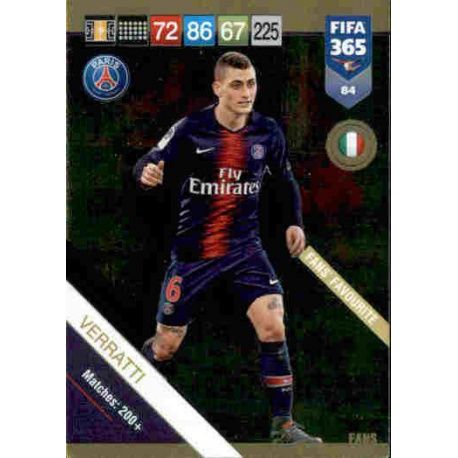 Marco Verratti Fans Favourite 84 FIFA 365 Adrenalyn XL