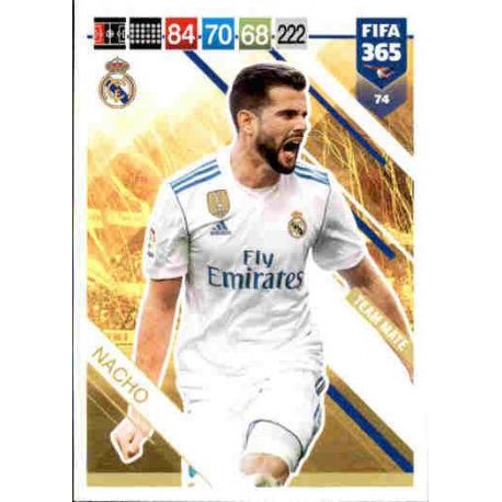 Nacho Real Madrid 74 FIFA 365 Adrenalyn XL