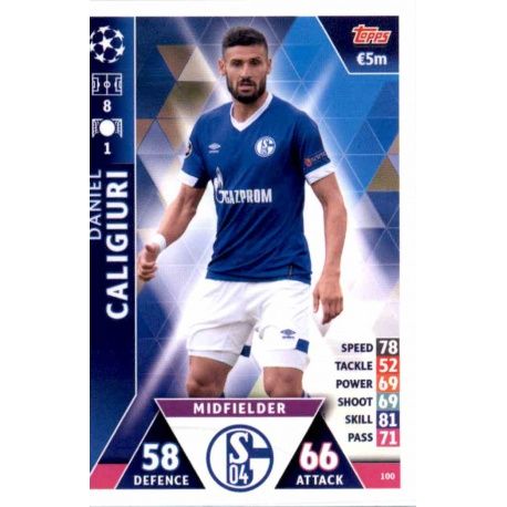 Daniel Caligiuri FC Schalke 04 100 Match Attax Champions 2018-19