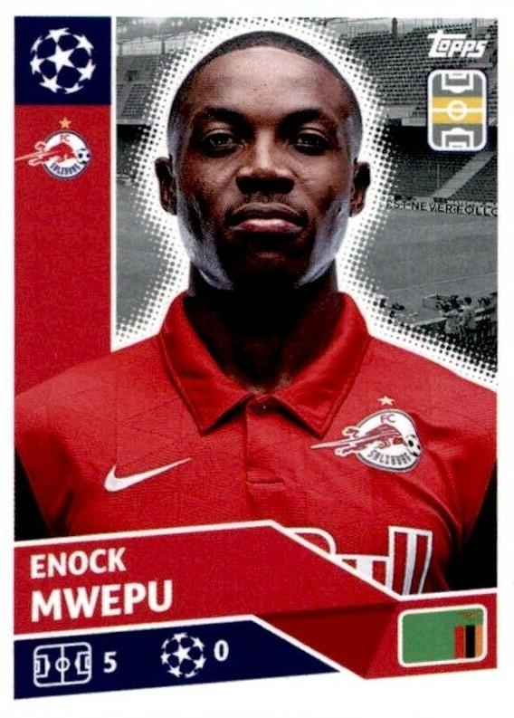 Topps Champions League 2020/21 Sticker POF41 Enock Mwepu 