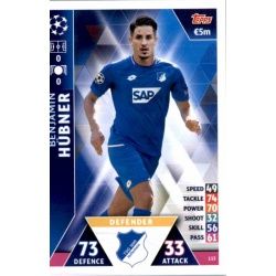 Benjamin Hübner Hoffenheim 113 Match Attax Champions 2018-19