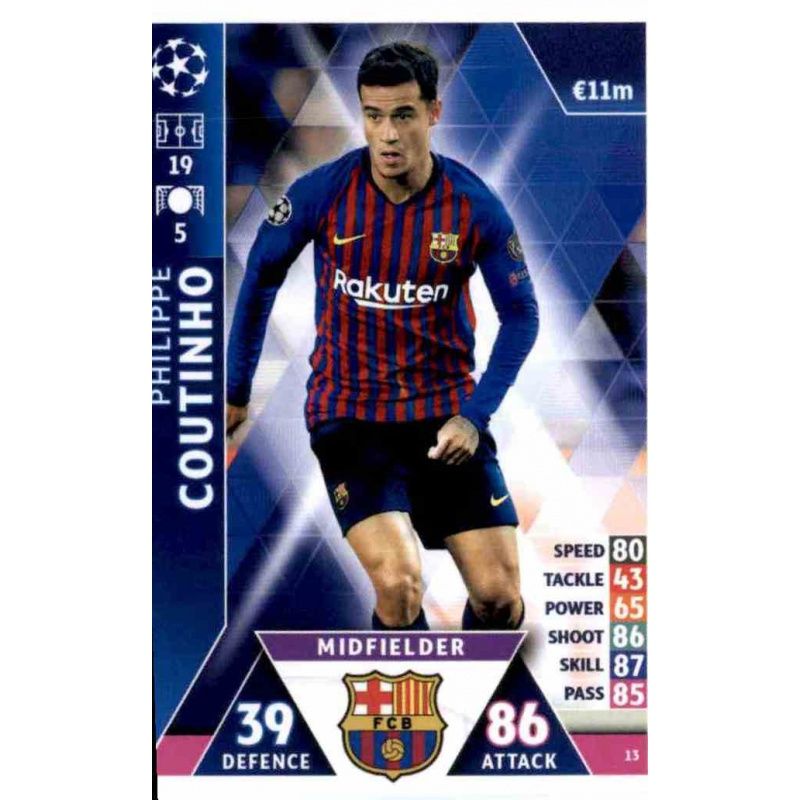 Champions League 19/20 2019 2020 Extra LE5G  Philippe Coutinho Limitierte Karte