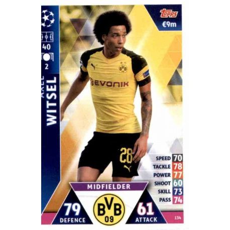 Axel Witsel Borussia Dortmund 134 Match Attax Champions 2018-19