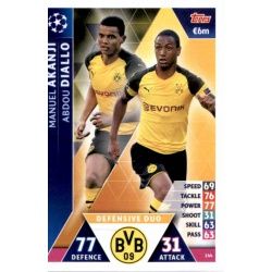 Manuel Akanji - Abdou Diallo - Defensive Duo Borussia Dortmund 144 Match Attax Champions 2018-19