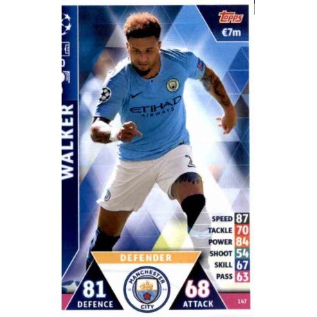 Kyle Walker Topps Champions League 18/19 Sticker 163