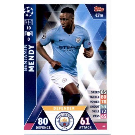 MATCH ATTAX UEFA CHAMPIONS LEAGUE 2018/19 MANCHESTER CITY INDIVIDUAL CARDS 
