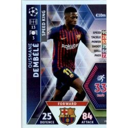 Ousmane ofmbélé - Speed King Barcelona 15 Match Attax Champions 2018-19