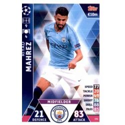 Riyad Mahrez Manchester City 154 Match Attax Champions 2018-19