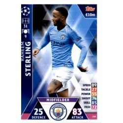 Raheem Sterling Manchester City 158 Match Attax Champions 2018-19