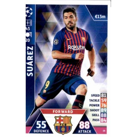 Luis Suárez Barcelona 16 Match Attax Champions 2018-19