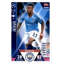 Gabriel Jesus - Goal Machine Manchester City 160 Match Attax Champions 2018-19