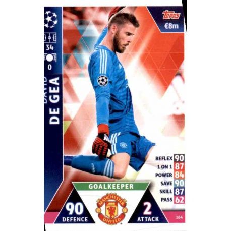 David of Gea Manchester United 164 Match Attax Champions 2018-19