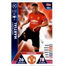 Anthony Martial Manchester United 178 Match Attax Champions 2018-19