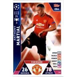 Anthony Martial Manchester United 178 Match Attax Champions 2018-19