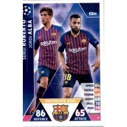 Jordi Alba - Sergi Roberto - Defensive Duo Barcelona 18 Match Attax Champions 2018-19