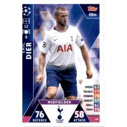 Eric Dier Tottenham Hotspur 190 Match Attax Champions 2018-19