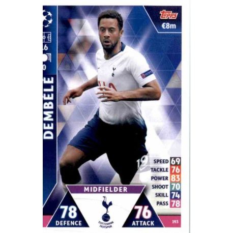 Mousa Dembélé Tottenham Hotspur 193 Match Attax Champions 2018-19