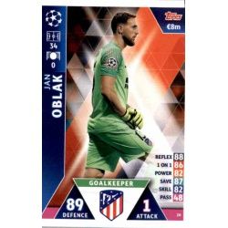 Jan Oblak Atlético Madrid 20 Match Attax Champions 2018-19