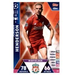 Jordan Henofrson Liverpool 208 Match Attax Champions 2018-19