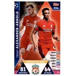 Andrew Robertson - Trent Alexanofr-Arnold - offensive Duo Liverpool 216 Match Attax Champions 2018-19
