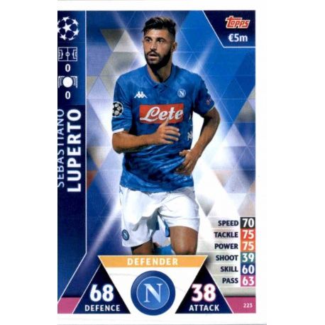 Sebastiano Luperto SSC Napoli 223 Match Attax Champions 2018-19