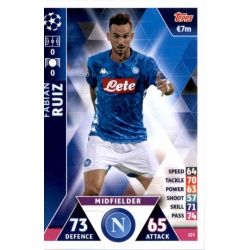 Fabián Ruiz SSC Napoli 225 Match Attax Champions 2018-19