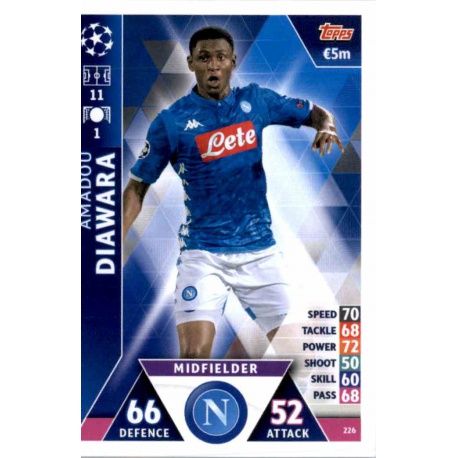Amadou Diawara SSC Napoli 226 Match Attax Champions 2018-19