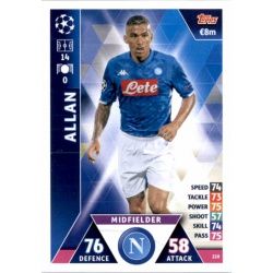 Allan SSC Napoli 228 Match Attax Champions 2018-19