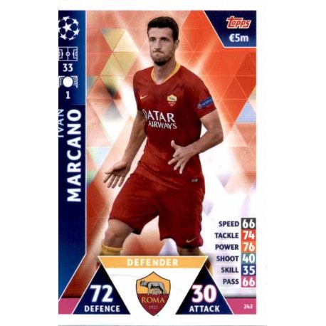 Iván Marcano AS Roma 242 Match Attax Champions 2018-19