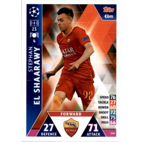 Stephan El Shaarawy AS Roma 250 Match Attax Champions 2018-19