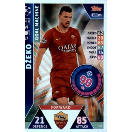 Edin Džeko - Goal Machine AS Roma 251 Match Attax Champions 2018-19