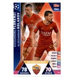 Aleksandar Kolarov - Alessandro Florenzi - offensive Duo AS Roma 252 Match Attax Champions 2018-19