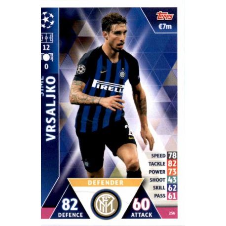 Šime Vrsaljko Internazionale Milan 256 Match Attax Champions 2018-19