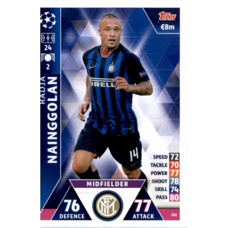 Radja Nainggolan Internazionale Milan 261 Match Attax Champions 2018-19