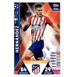 Lucas Hernánofz Atlético Madrid 27 Match Attax Champions 2018-19