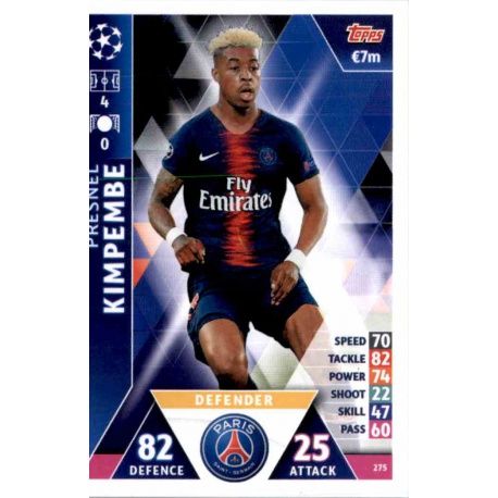 Presnel Kimpembe PSG 275 Match Attax Champions 2018-19