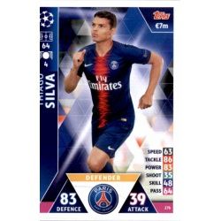 Thiago Silva PSG 276 Match Attax Champions 2018-19