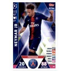 Neymar Jr PSG 286 Match Attax Champions 2018-19