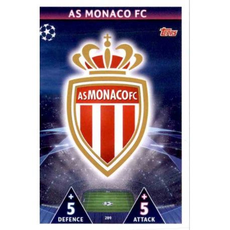 Escudo AS Monaco 289 Match Attax Champions 2018-19