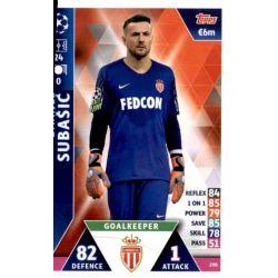 Danijel Subašić AS Monaco 290 Match Attax Champions 2018-19