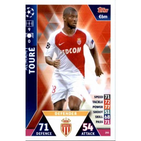 Almamy Touré AS Monaco 295 Match Attax Champions 2018-19